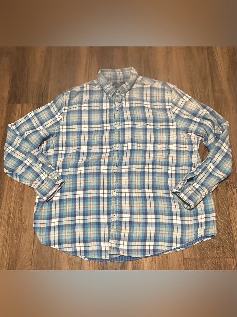 Vineyard Vines Men’s Flannel Tucker Shirt Slim Fit XXL 2XL Plaid